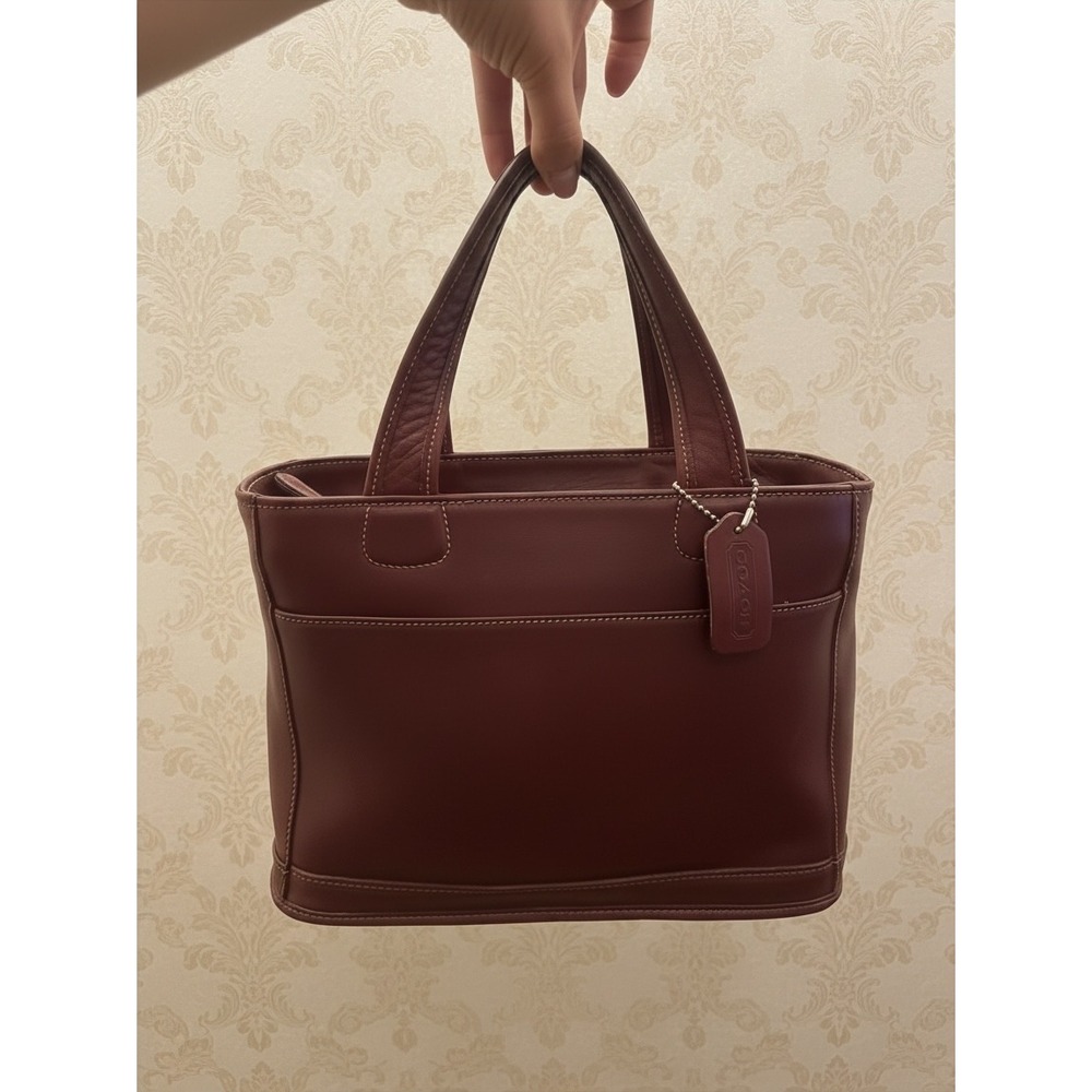 Vintage Coach 9998 bleecker Tote Mahogany Leather 1995 USA